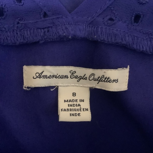 AMERICAN EAGLE OUTFITTERS ROYAL BLUE SLEEVELESS COTTON MIDI DRESS/ Size 8 - Picture 13 of 14